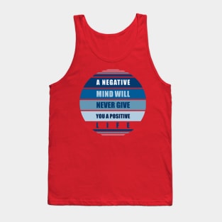 NEGATIVE AND POSITIVE MIND Tank Top